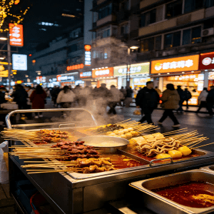 Arrival in Chengdu local snack street food tour