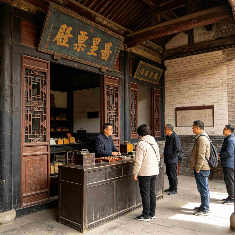 Interior of Rishengchang Draft Bank, birthplace of China's ancient banking system