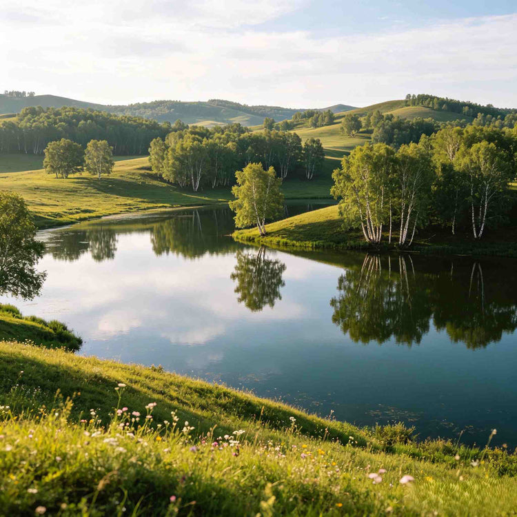 General's Lake at Ulan Butong Grassland, Inner Mongolia natural landscape