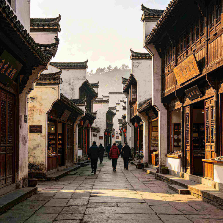 Tunxi Ancient Street with traditional Huizhou architecture