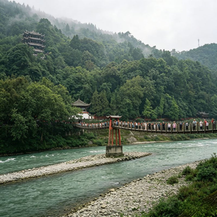 Dujiangyan Irrigation System, 2000-year-old UNESCO World Heritage water project in Sichuan