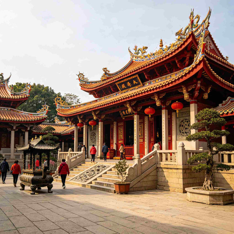 South Putuo Temple grand hall with classic Minnan Buddhist architecture