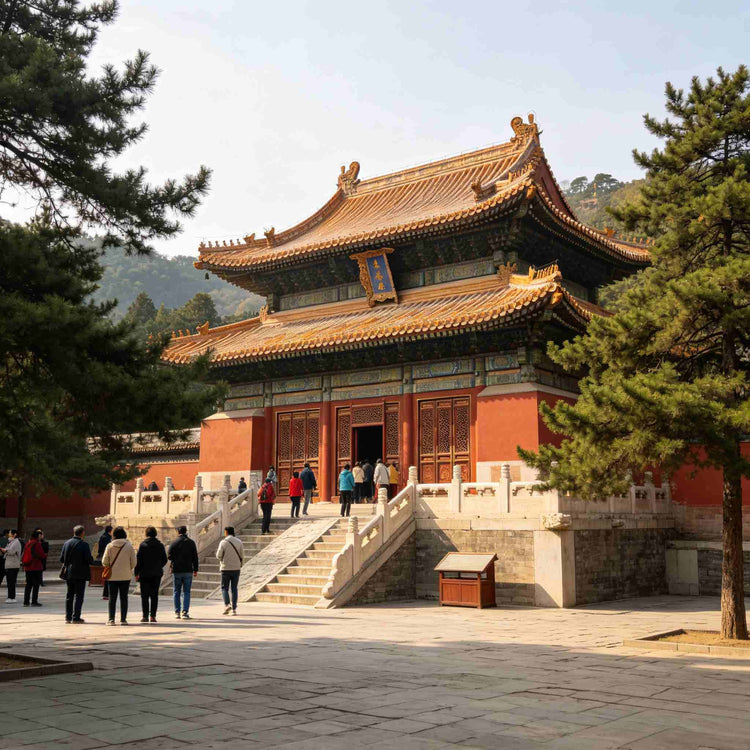 Puning Temple historic Buddhist hall with traditional Chinese imperial architecture
