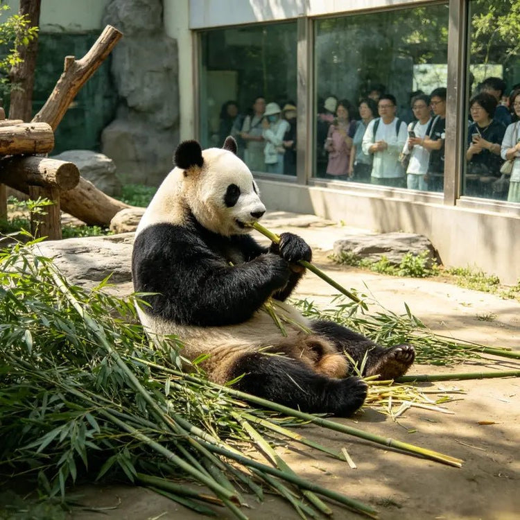Giant panda at Beijing Zoo