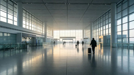 Modern international airport terminal for China inbound visa-free travelers