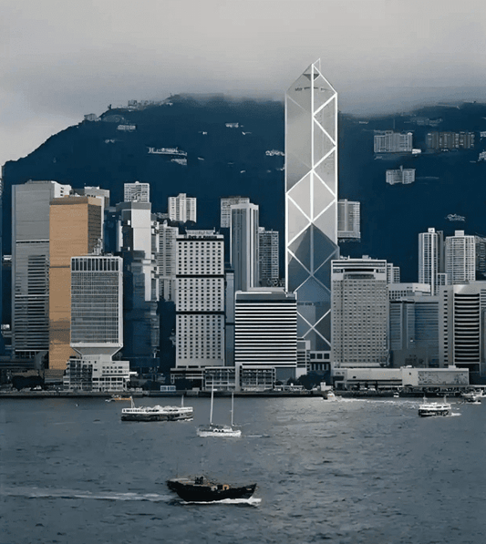 Hong Kong Victoria Harbour skyline with skyscrapers, top popular Chinese city for foreign travelers