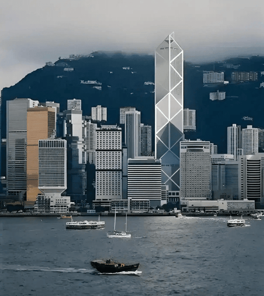 Hong Kong Victoria Harbour skyline with skyscrapers, top popular Chinese city for foreign travelers