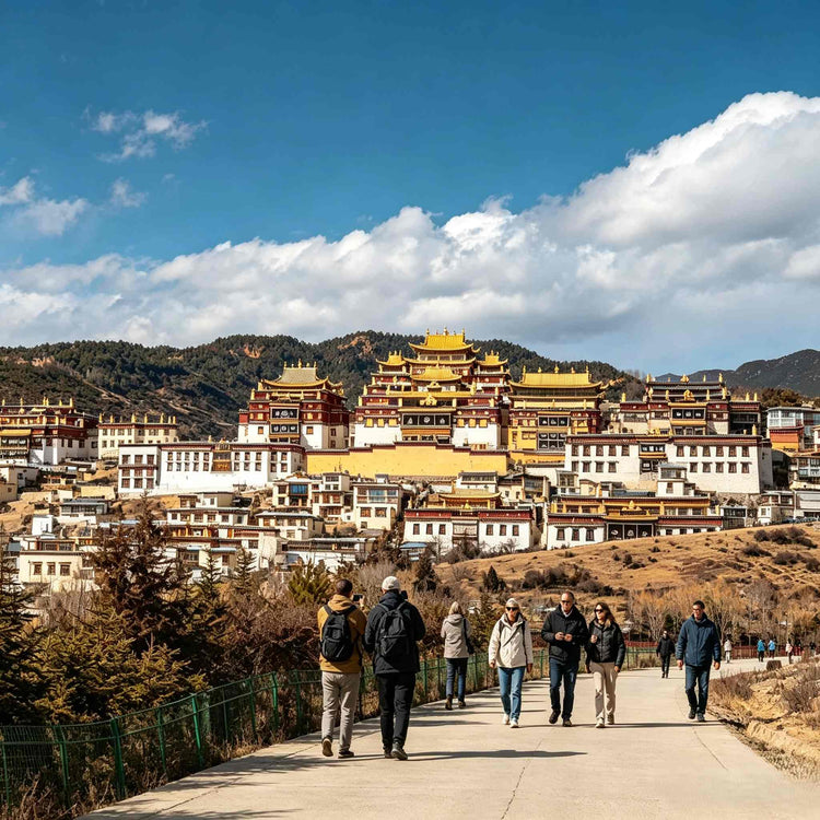 Songzanlin Monastery in Shangri-La, Tibetan temple architecture