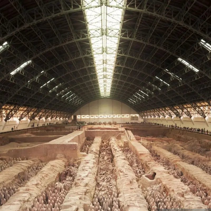 Terracotta Warriors excavation pit at Qin Shi Huang Museum, Xi'an, China
