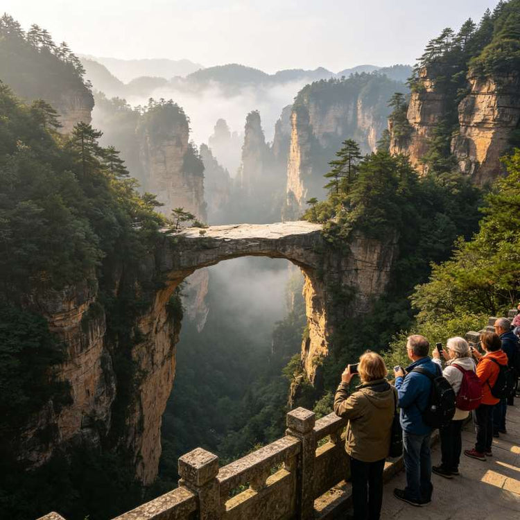 First Bridge Under Heaven natural stone arch, Yuanjiajie scenic area, Zhangjiajie