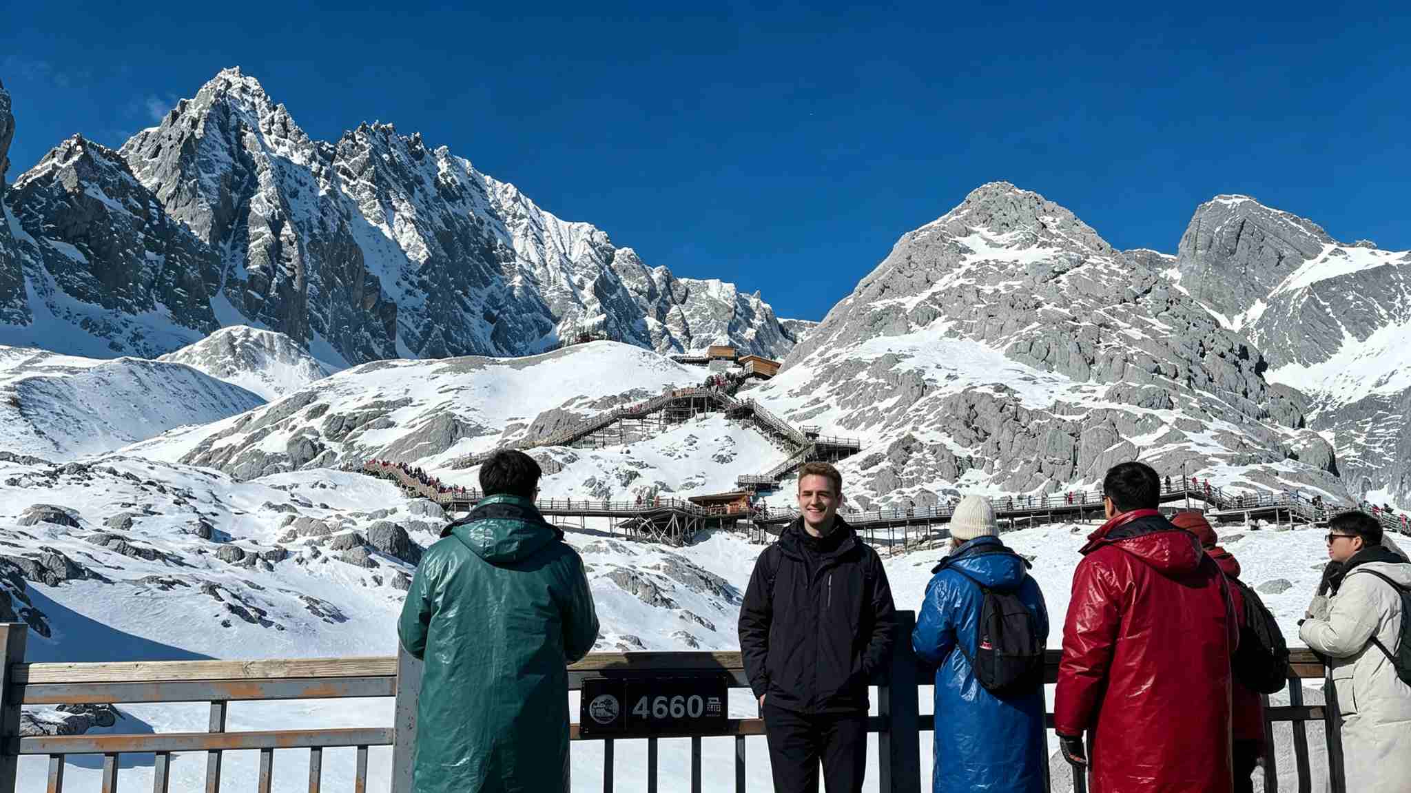 Jade Dragon Snow Mountain 4680m viewing platform, Lijiang travel photo