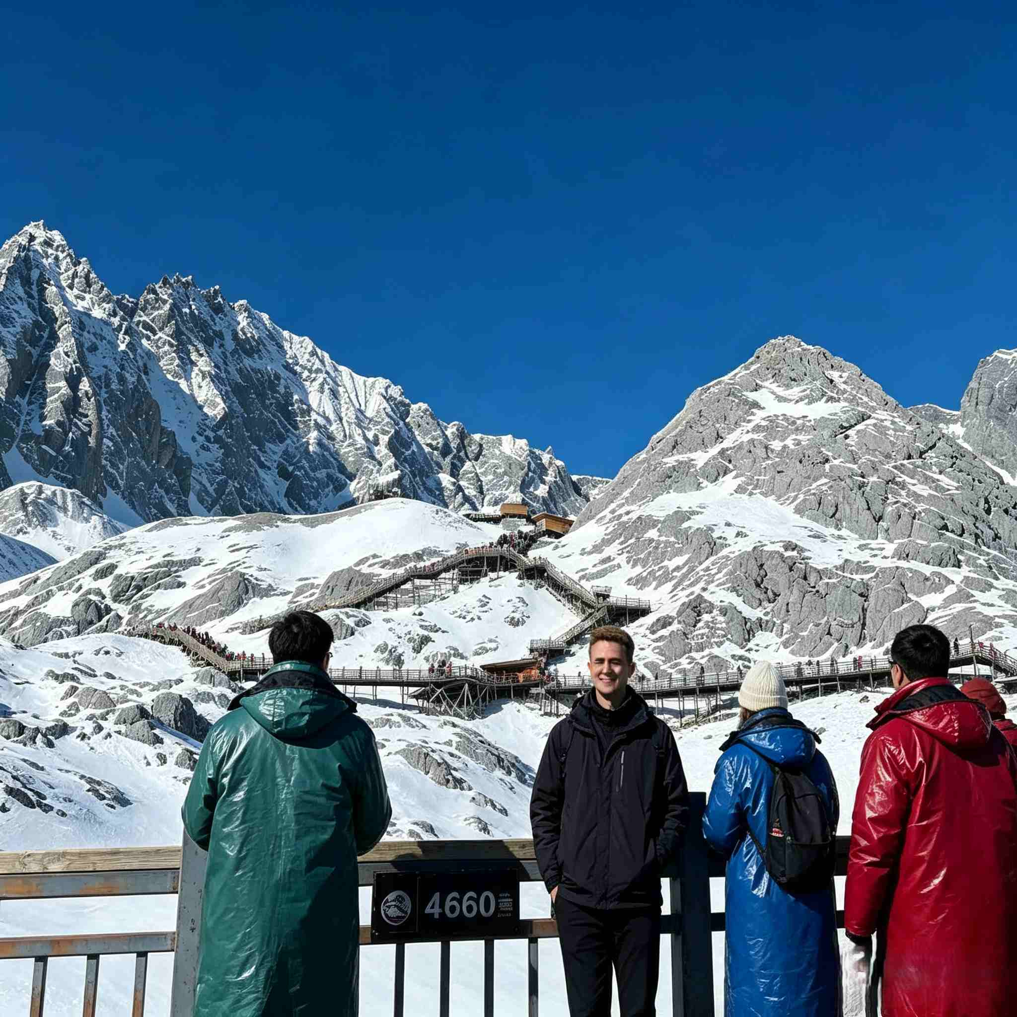 Jade Dragon Snow Mountain 4680m viewing platform, Lijiang travel photo