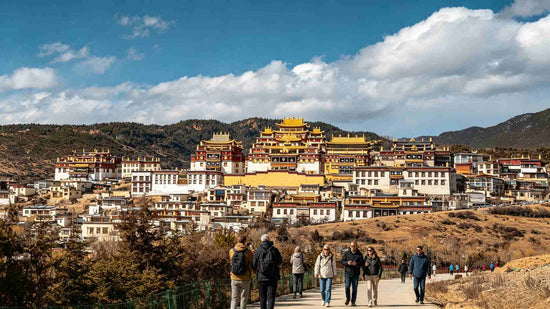 Songzanlin Monastery in Shangri-La, Tibetan temple architecture