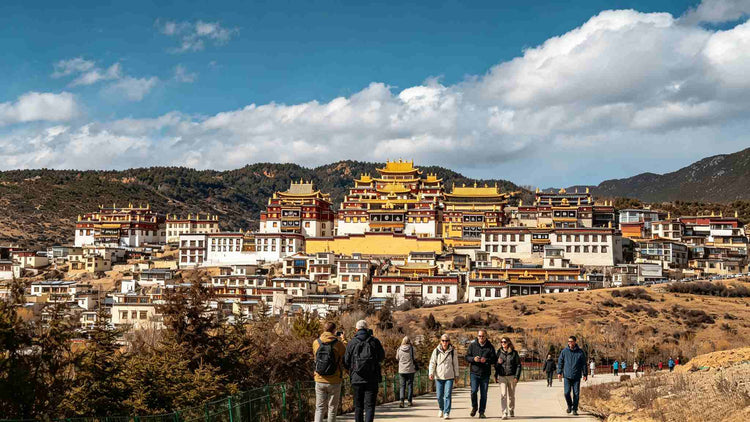 Songzanlin Monastery in Shangri-La, Tibetan temple architecture