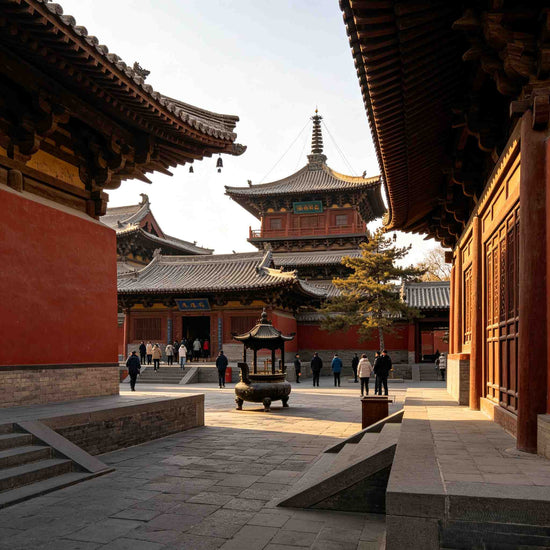 Huayan Temple historic Liao Dynasty Buddhist architecture inside Datong Ancient City