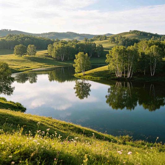 General's Lake at Ulan Butong Grassland, Inner Mongolia natural landscape