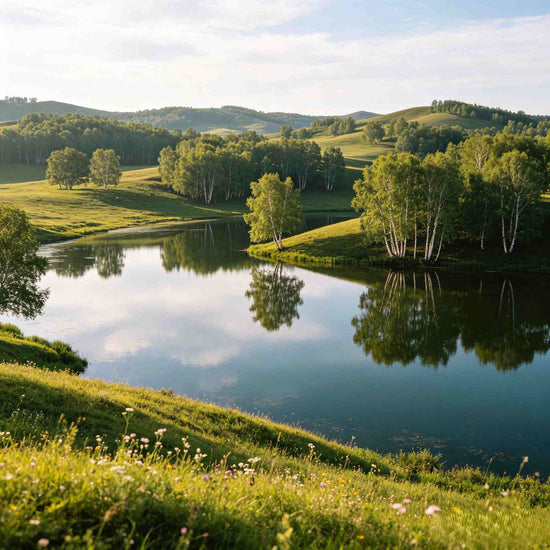 General's Lake at Ulan Butong Grassland, Inner Mongolia natural landscape