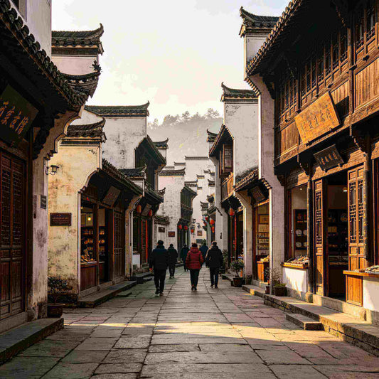Tunxi Ancient Street with traditional Huizhou architecture
