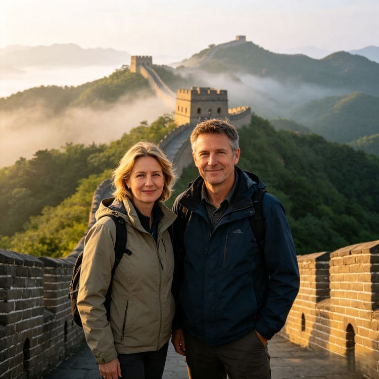 Mutianyu Great Wall private tour with two international tourists