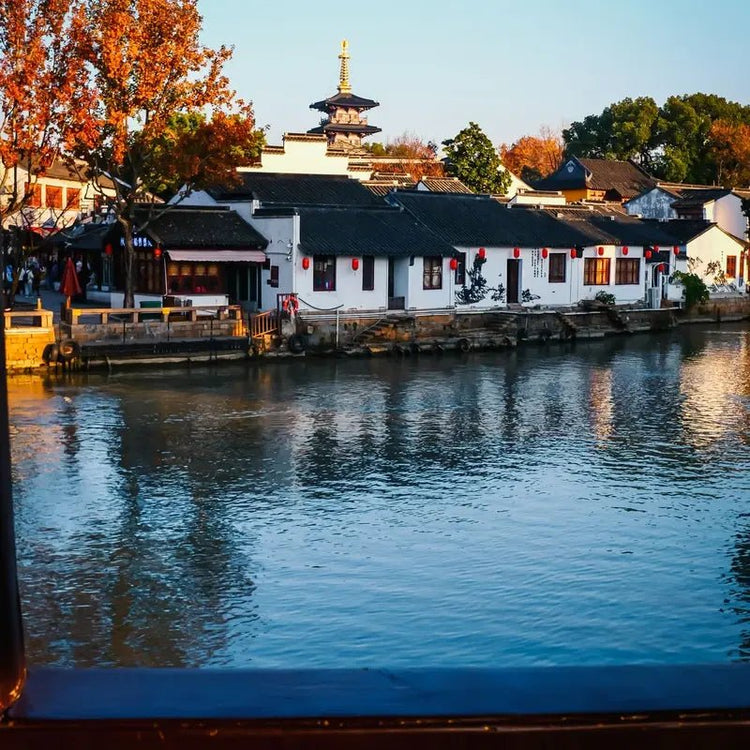 Suzhou Tongli Water Town canal houses pagoda private tour
