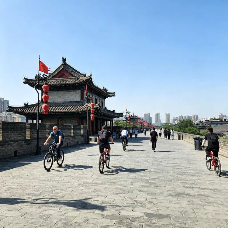 Ancient Xi'an City Wall gate tower, best-preserved Ming Dynasty fortification in China