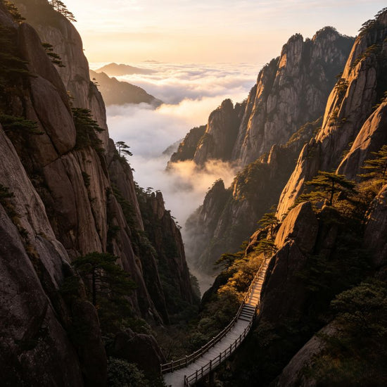 West Sea Grand Canyon at Huangshan Mountain, UNESCO World Natural Heritage site