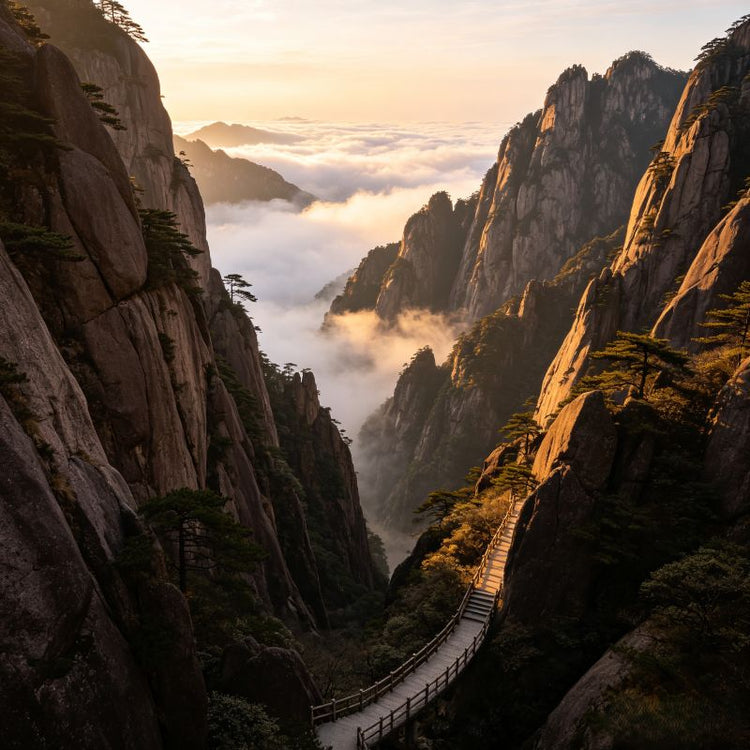 West Sea Grand Canyon at Huangshan Mountain, UNESCO World Natural Heritage site