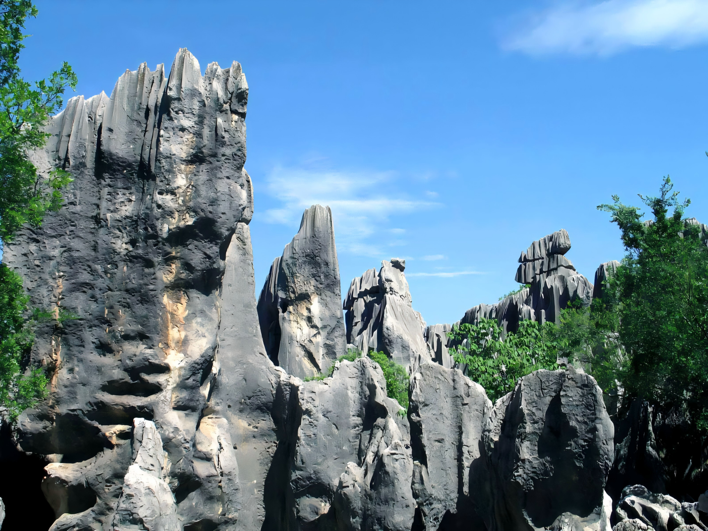 Stone Forest, famous karst stone formations in Kunming