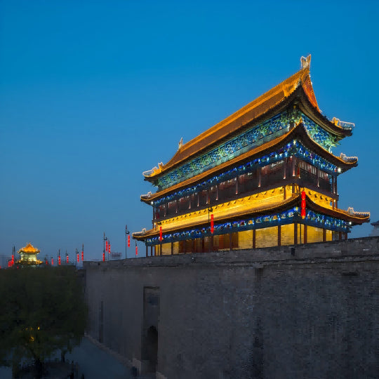 Xi'an City Wall night tour, ancient capital of China